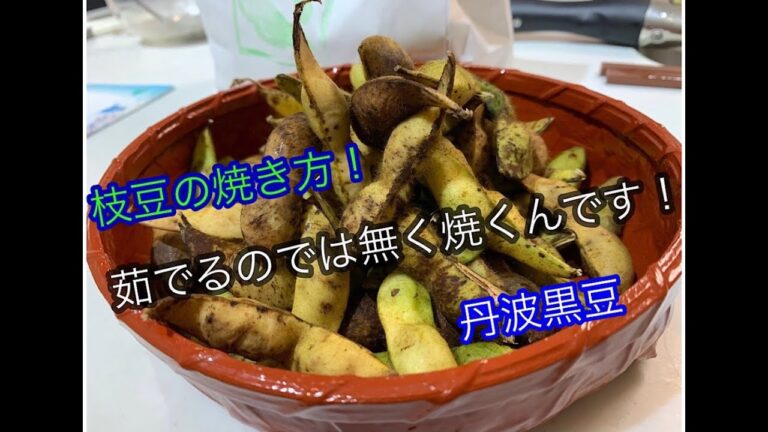 枝豆の焼き方、茹でるのでは無く焼くんです！