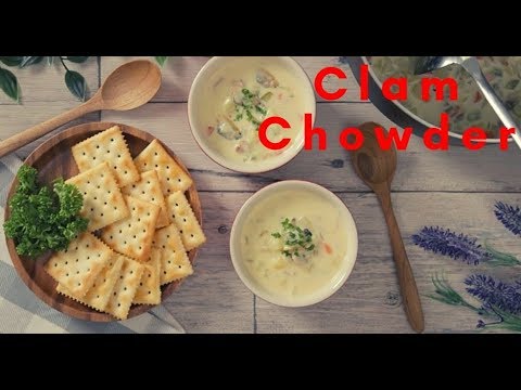 [ASMR]簡単！具だくさんクラムチャウダー/Easy to make Clam Chowder Recipe/& kitchen - アンドキッチン