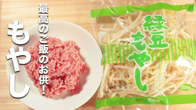 【もやしの簡単レシピ】豚ひき肉と炒めるだけ！ご飯が止まらない！