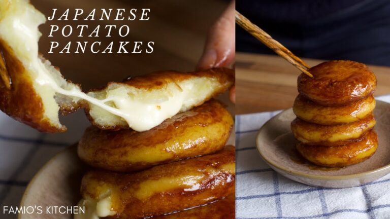 POTATO PANCAKES Recipe from Hokkaido, Japan |北海道チーズ入りもちもちのいももち