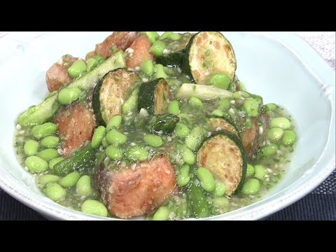 サーモンの緑あんかけ