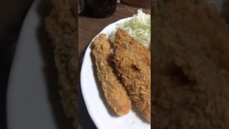 【夕食】今夜は鮭フライ