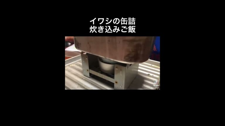 イワシの缶詰で　メスティン炊き込みご飯