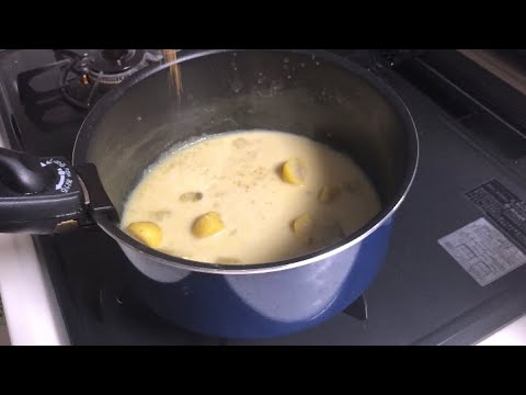 余った栗きんとんでポタージュを作ります