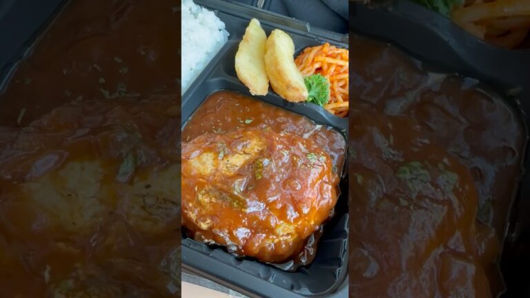 #shorts ソースがしっかり味で美味しい😋　煮込みハンバーグ　レフィーユ ブティック (茨城)県庁店にて　2025年4月12日