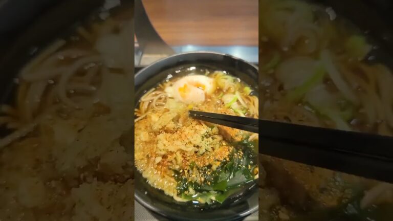 富士そばでモーニング（？）の朝そばを食べる