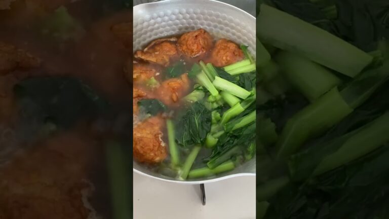 野菜揚げと小松菜の煮物#shorts