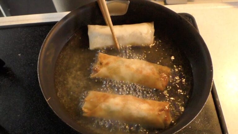 冷凍野菜で作る春巻き。