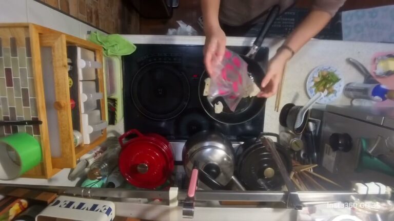 ホタテとアスパラのバター醤油炒め＆レンコンと豚肉の野菜炒め