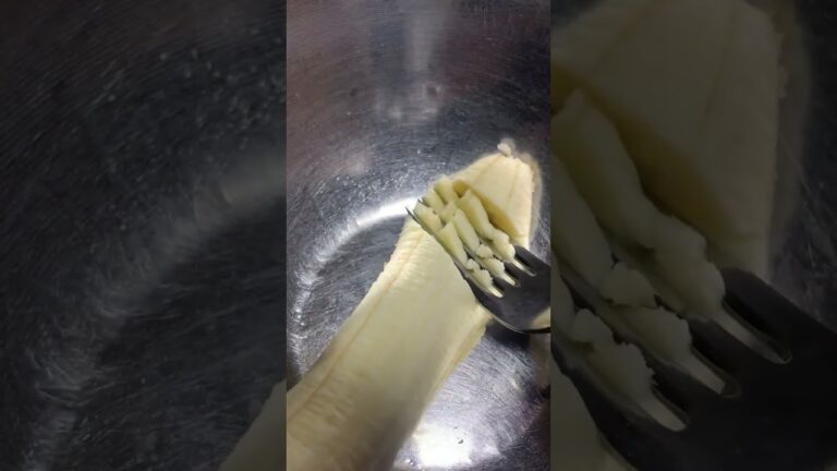小麦粉不使用　絶対に失敗しない？三つの材料でバナナパンケーキを作る！②美味しいか検証！！