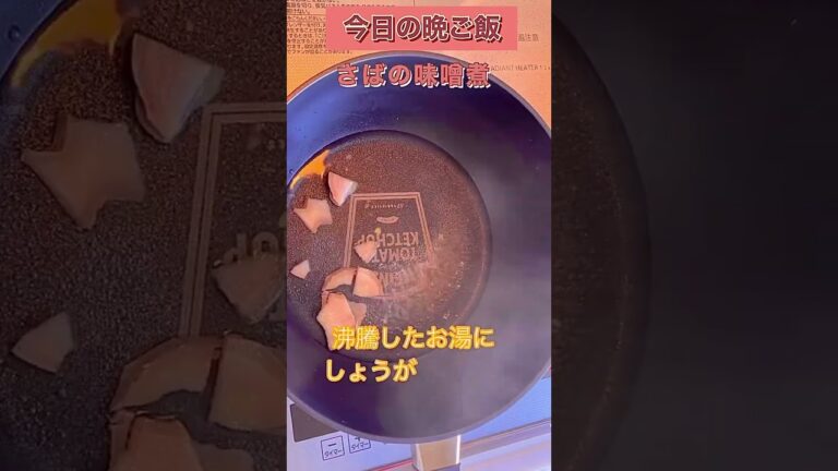 サバの味噌煮　#shorts  #サバ　#みそ