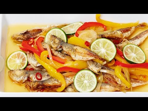 豆鯵の南蛮漬け