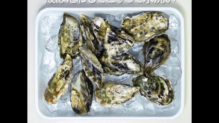 かきの殻をむく