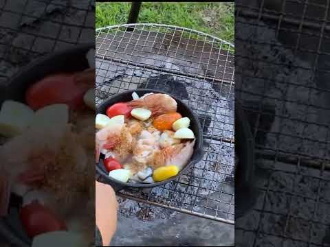 【ソロキャン飯】白子と牡蠣のアヒージョ。