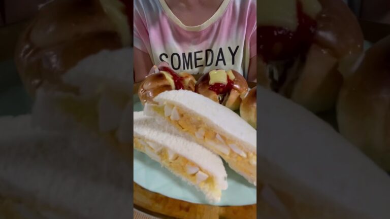 ただ、たまごサンドを食べるだけの動画【たまごサンド】ホットドッグ✨たまごサンドが食べたい【朝ごはん】