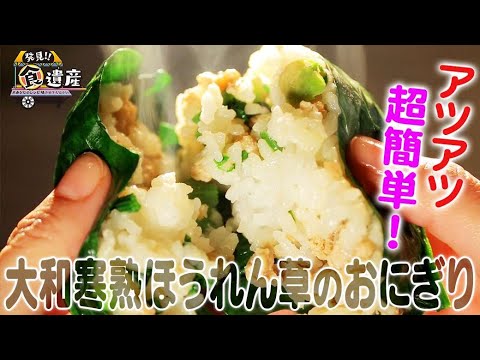 食遺産File.44「大和寒熟ほうれん草のおにぎり」＠奈良県曽爾村