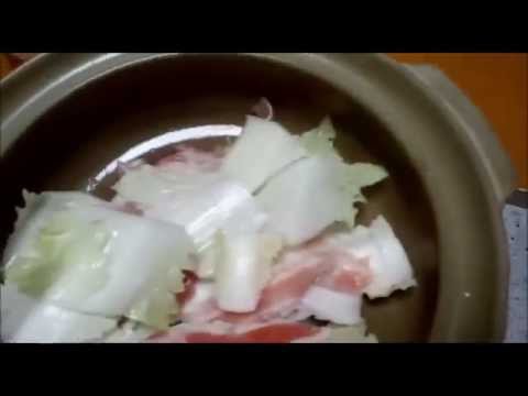 白菜と豚バラの重ね鍋