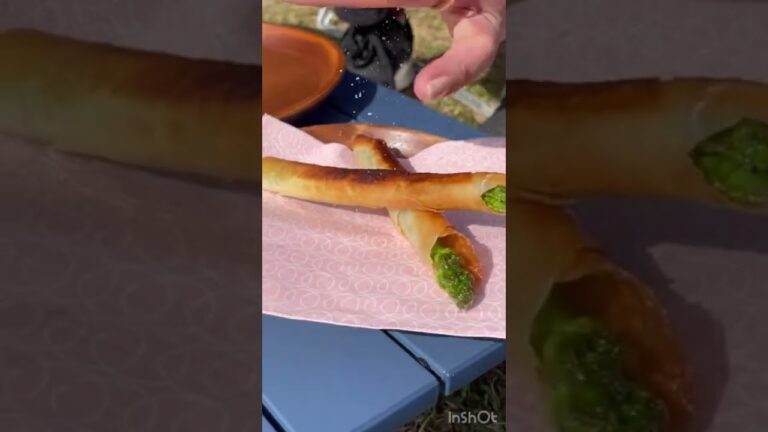 キャンプ飯⛺️春巻きの皮とアスパラだけでこども👦が喜ぶキャンプ飯できました！