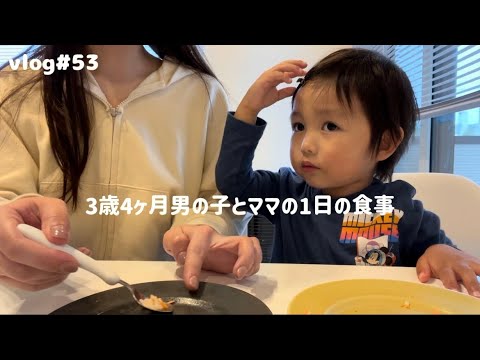【1日の食事】おやつに手作りドーナツ食べた日🍩鮭おにぎり/ピーマンの肉詰め/スタバのいちご🍓
