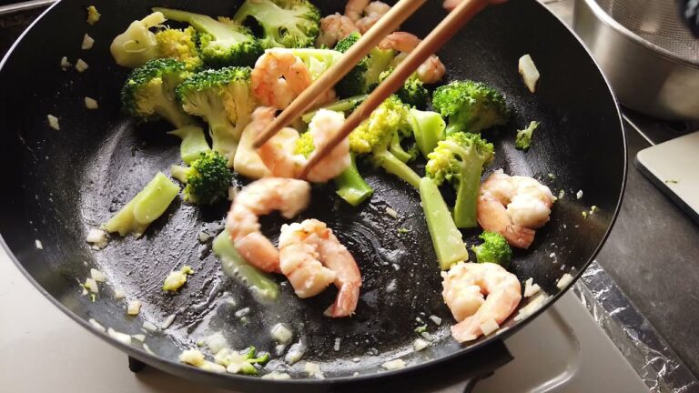 海老とブロッコリーのガーリックバター炒めの作り方・レシピ／ばあちゃんの料理教室