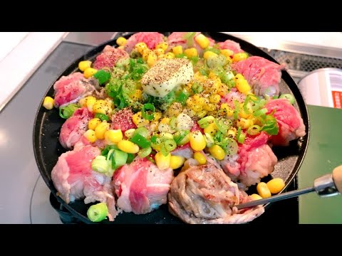 たこ焼き器で肉巻きおにぎり作ってたらビーフペッパーライスになってもーた