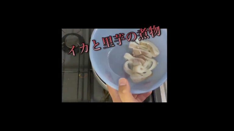 イカと里芋の煮物1 #料理 #煮る #cooking#おかず　#日本料理　#イカ#和食　#旨味　#料理動画　#釣り