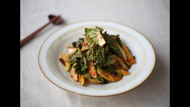 ボムトンムチム(春白菜の和え物/봄동겉절이)_韓国料理レシピ(일어자막)JP ver.