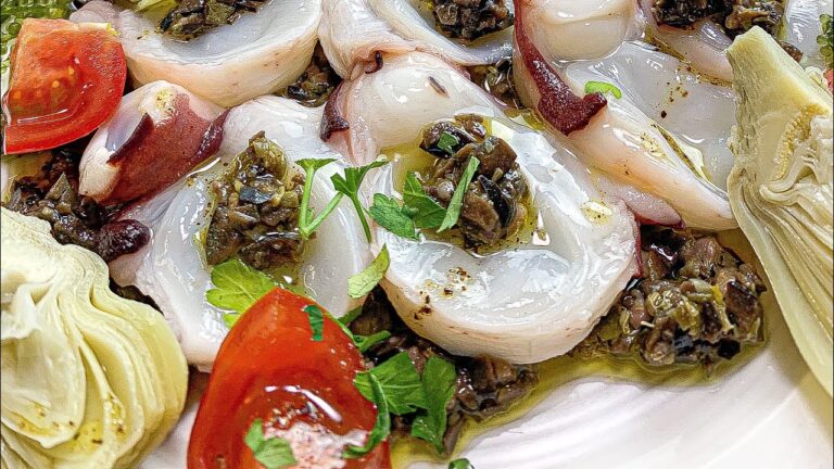 【タコのカルパッチョ】暑い夏の日にスッキリ爽やかな1皿【タプナードソースの作り方】