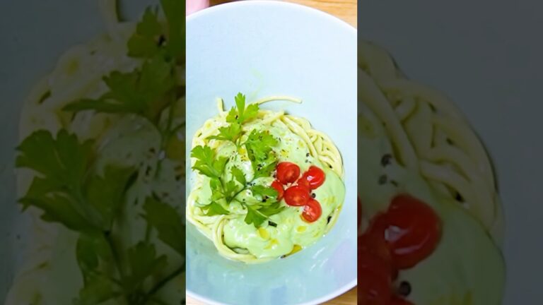 アボカドとバジルのクリーム冷製パスタ #shorts