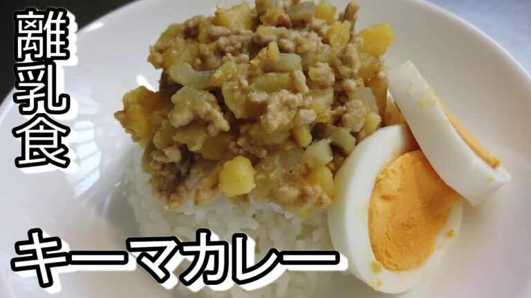 【離乳食】愛する娘のためにキーマカレー風なものを作りました