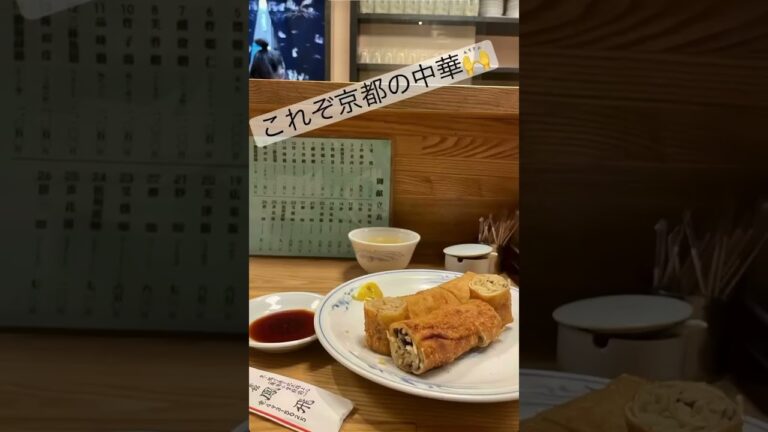鳳飛「からしそば」「春巻き」京都の中華！