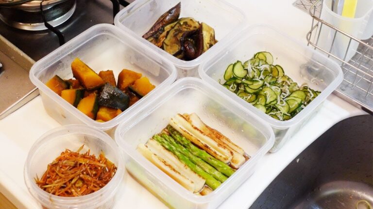 不器用な主婦が野菜不足を補うために作る【作り置き5品】