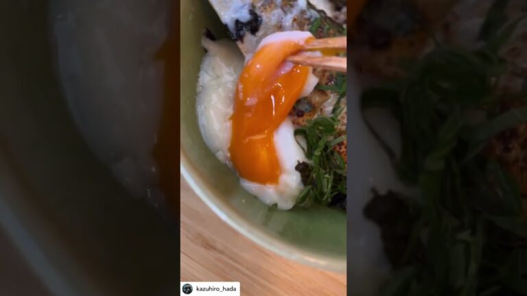 63℃ とろっと濃厚温玉のせ🤘ふわふわサバ丼🐟