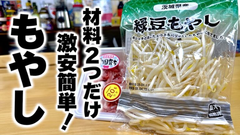 【財布に優しい簡単おかず】中華のプロがもやし炒めの極意を教えます！