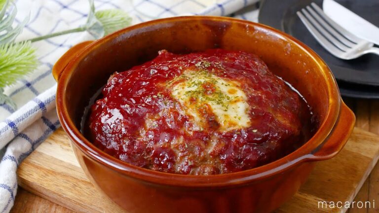 【チーズインスコップハンバーグ】レンジとトースターで火を使わずに完成！チーズがとろ〜り♪｜macaroni（マカロニ）