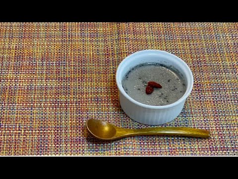 黒ごまと豆乳のプリン