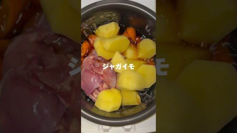 【炊飯器でダイエット肉じゃが】