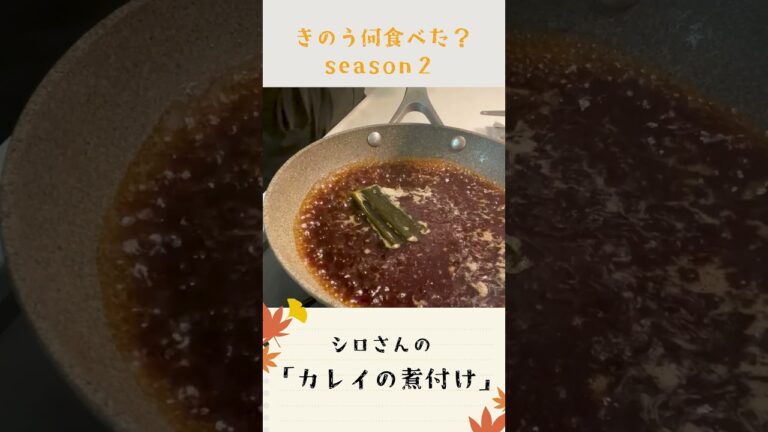 【話題のドラマ】きのう何食べた？カレイの煮付けの作り方　#きのう何食べた　#shorts