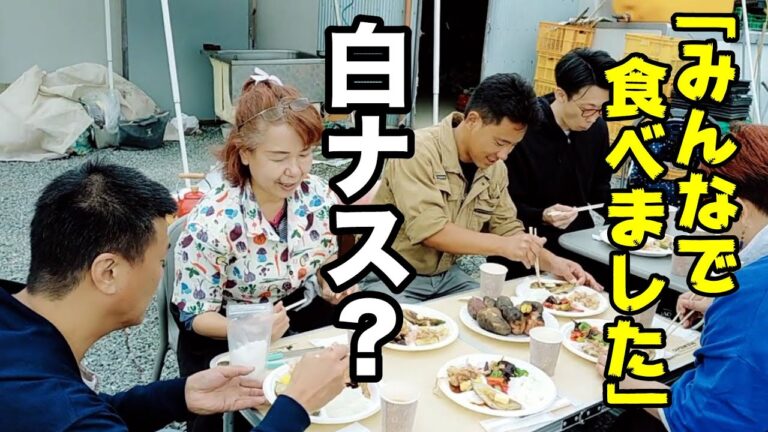 亀岡で白ナスを収穫して料理しました。三田三のキッチンスタートです。