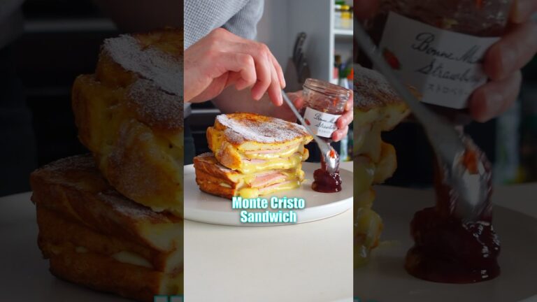 これを作った人天才すぎる。フレンチトーストXハムチーズ！Monte Cristo Sandwich 🥪