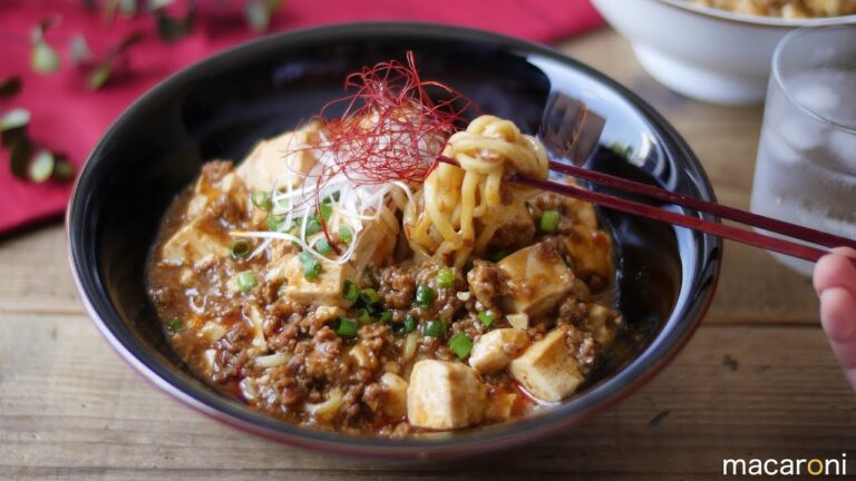 【すぐ麺】そそる旨辛味！ レンジで 簡単 麻婆 豆腐 まぜそば のレシピ 作り方