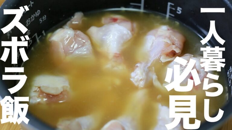炊飯器で炊くだけ！お手軽シンガポールライスの作り方【１人暮らし料理】