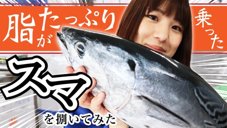 【さかな女子】カツオじゃないの！？脂がたっぷり乗ったスマを捌いてみた！！｜クラハシ公式