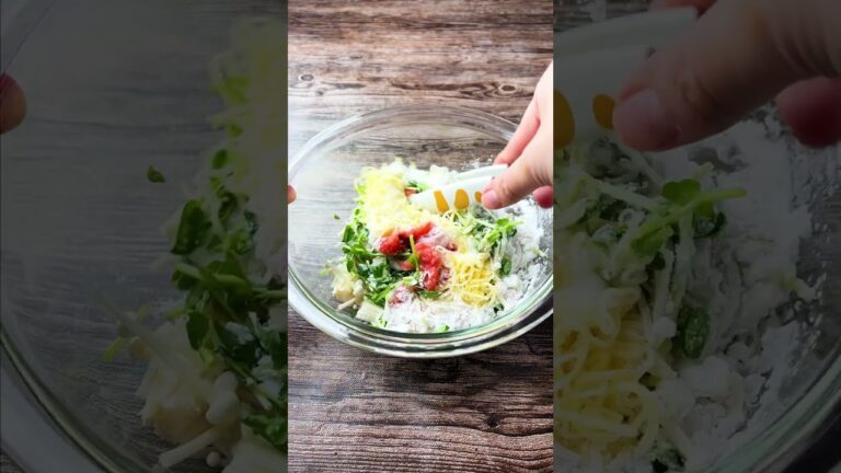 カリふわヘルシー！長芋とえのきのカリふわ焼き#shorts