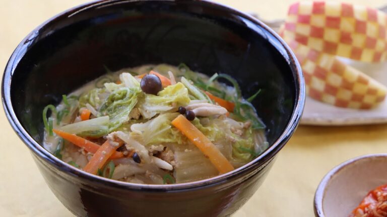 白菜の豆乳クッパ【旬を楽しむごうつレシピ】