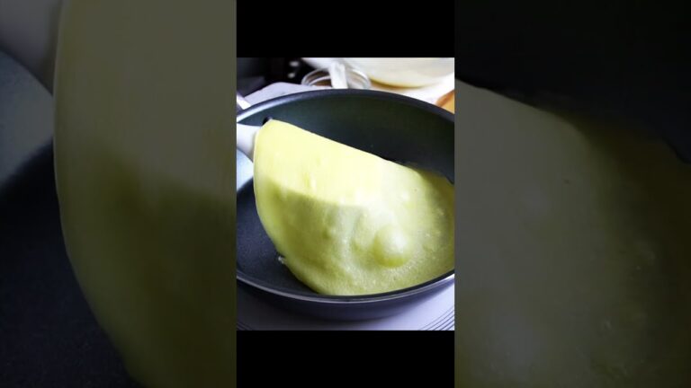 材料4つだけ！簡単ミルクレープ作り方！ #shorts