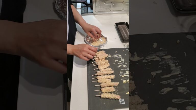 【超絶魚肉ソーセージ串カツ】俺だけの簡単おつまみ‼️焼酎ハイボール添え