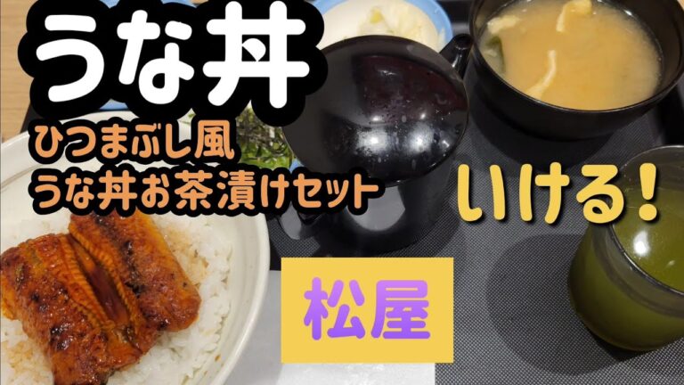 松屋うな丼ひつまぶし風うな丼お茶漬けセット