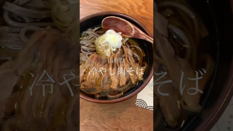 【絶品】ここの冷やし肉そばが絶品すぎた…！ #冷やし肉そば #山形県 #絶品 #名物 #ざぶん