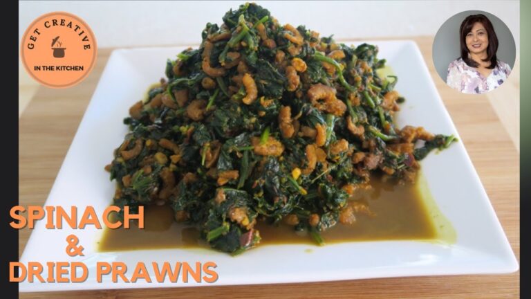 SPICY SPINACH AND DRIED PRAWNS like you have never had before.